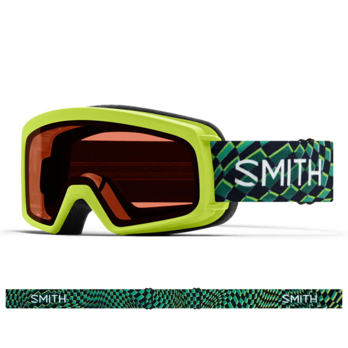 Smith Rascal Goggles Electric Lime Left Turn/RC36