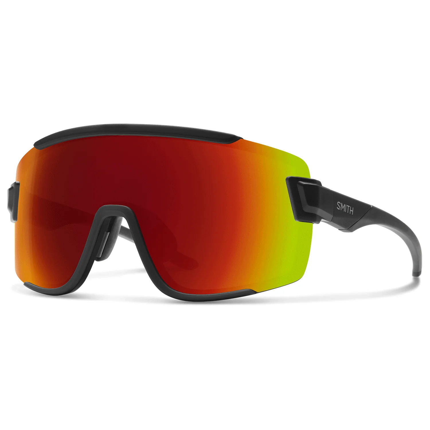 Smith Wildcat Sunglasses Matte Black/ChromaPop Red Mirror + Clear