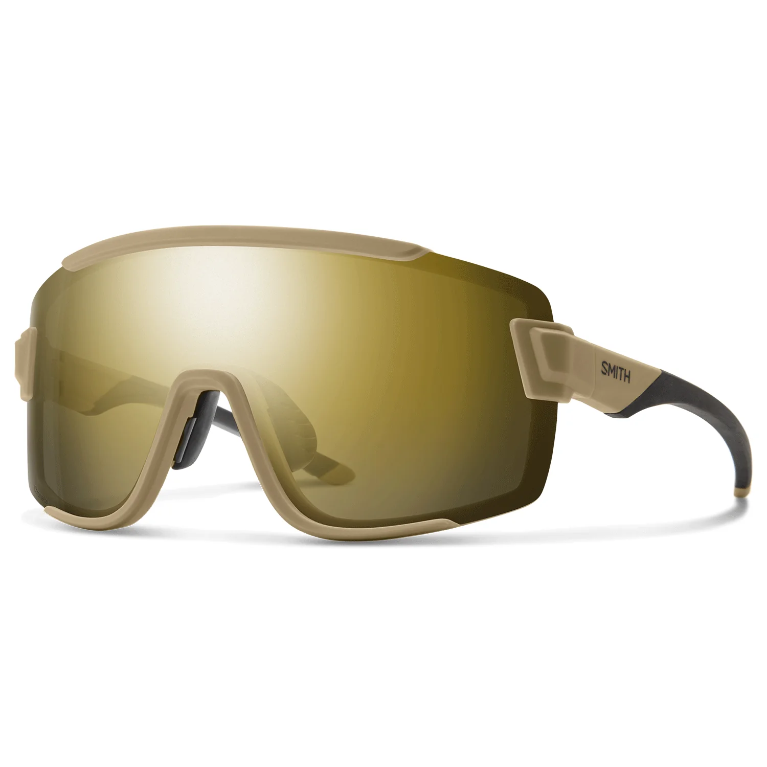 Smith Wildcat Sunglasses Matte Safari/ChromaPop Black Gold + Clear