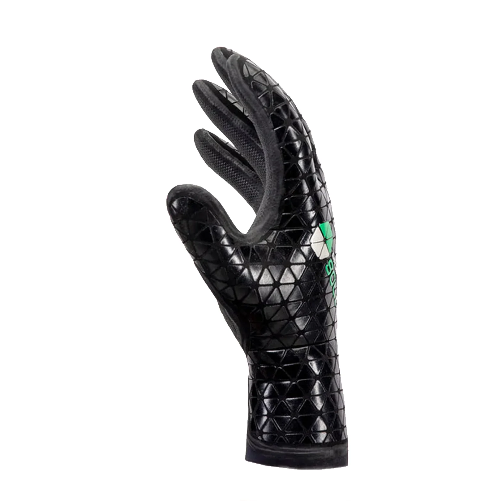 Solite Custom Gauntlet 3/2mm Surf Glove Green/Black - Image 2