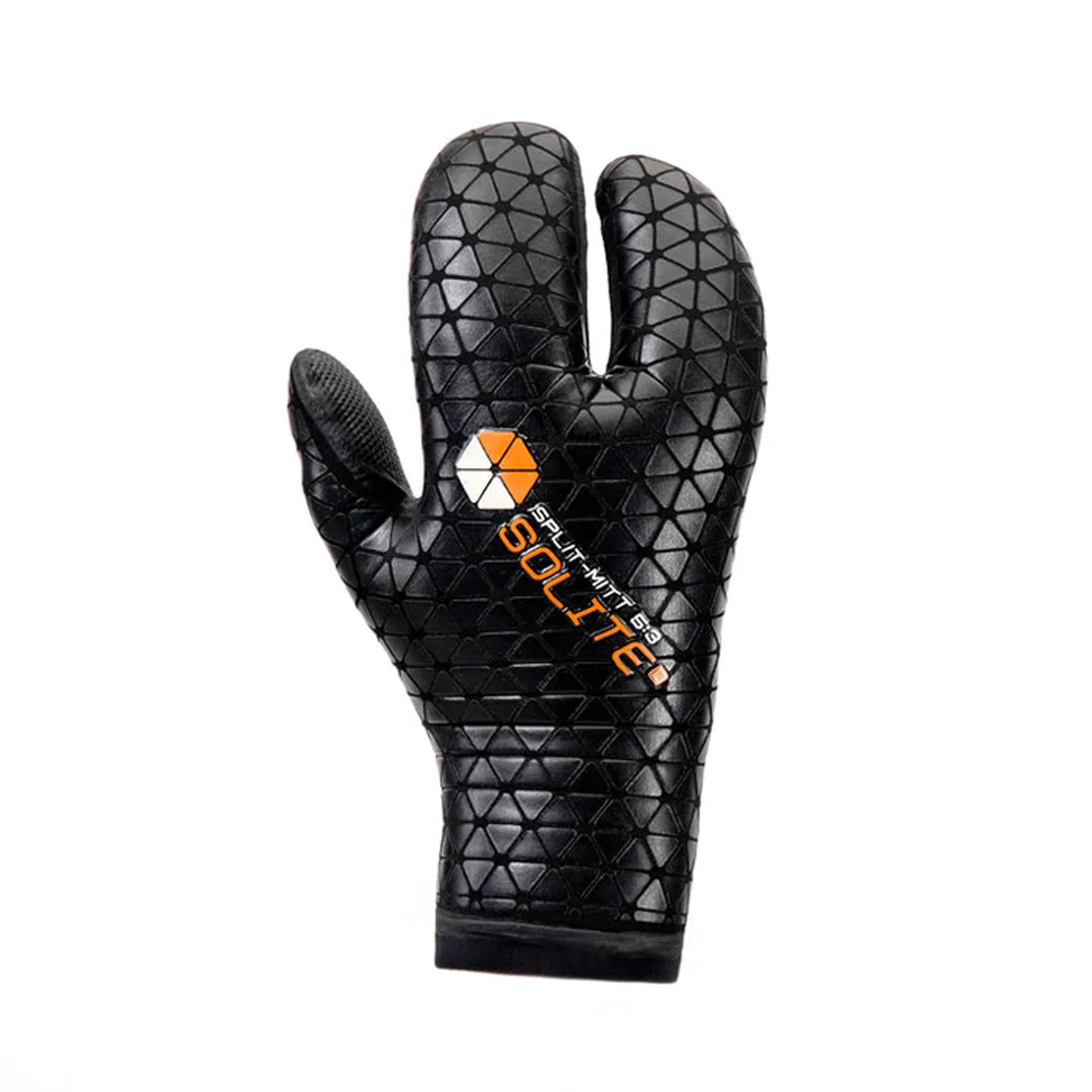 Solite Custom Split-Mitt 5/3mm  Surf Glove Orange/Black