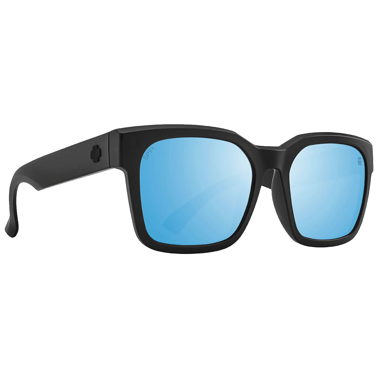 Spy Dessa Sunglasses Matte Black/Happy Boost Polar Ice Blue Mirror