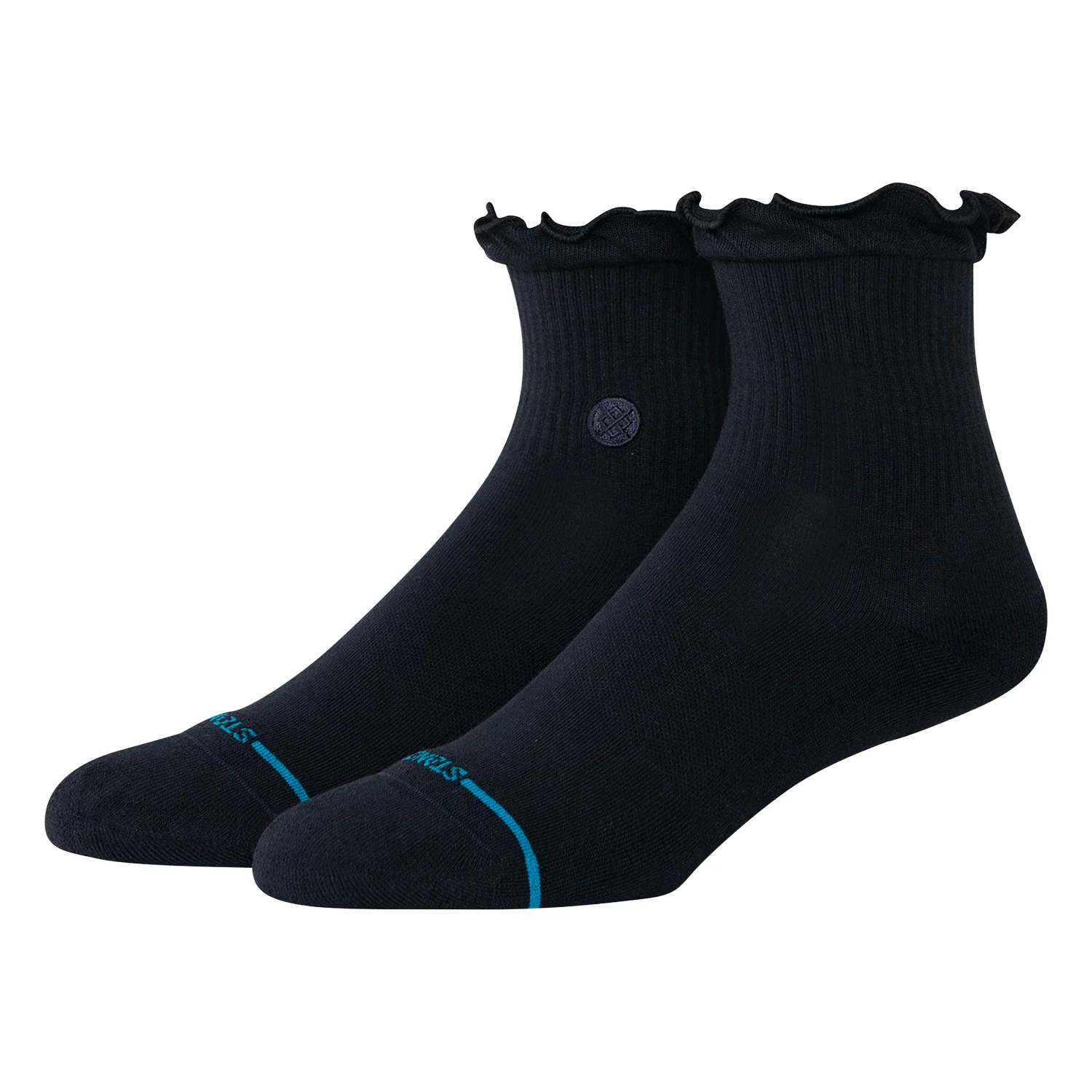 Stance Ruffle Icon Qtr Sock Black
