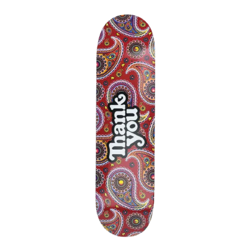 Thank You Paisley Logo Skate Deck 7.75"