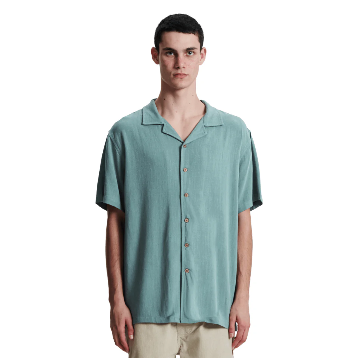 The Critical Slide Society Men's Ernie Resort Shirt Seagrass