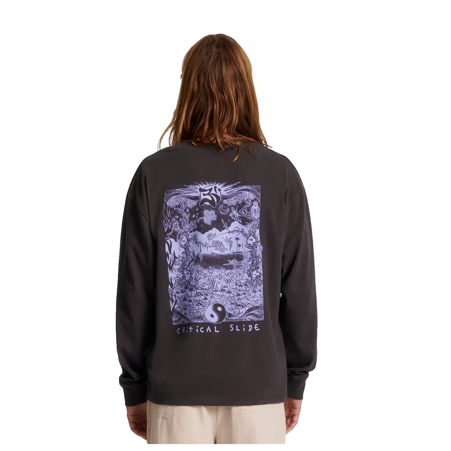 The Critical Slide Society Men's The Rivers L/S T Shirt Phantom