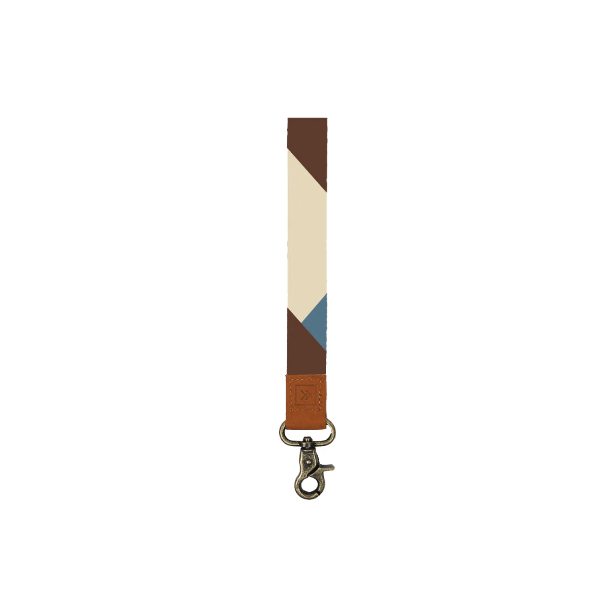 Thread Keychain Clip Fine Line Blue