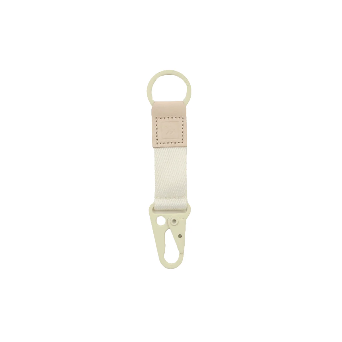 Thread Keychain Clip Off White
