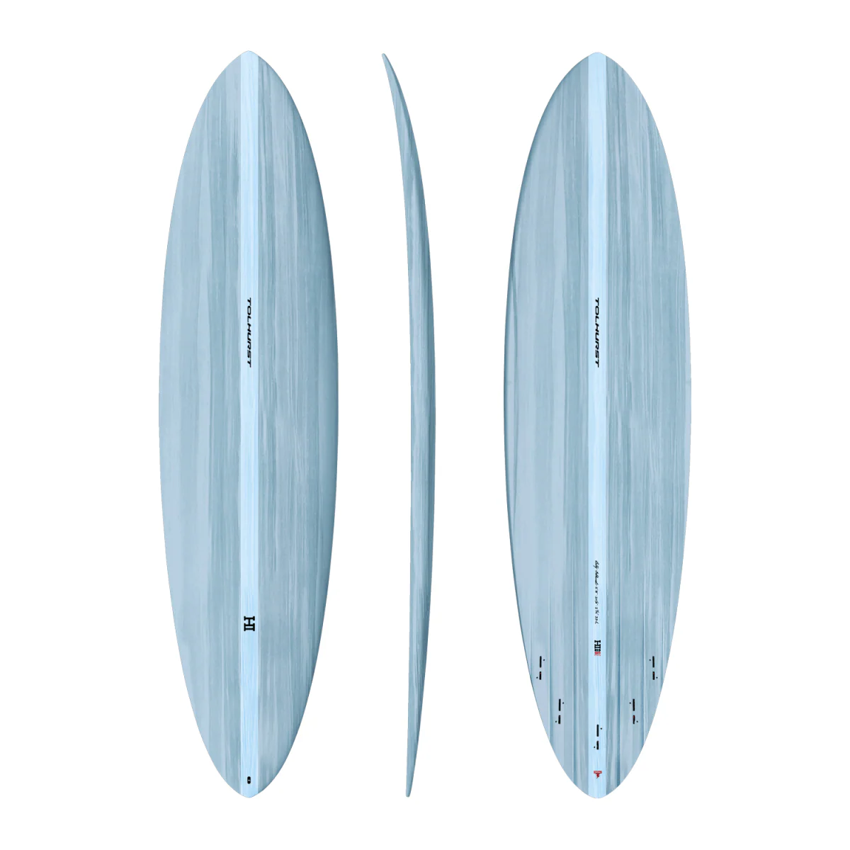 Thunderbolt Mid 6 Mini TBR Surfboard 6'8" Light Blue FCS2