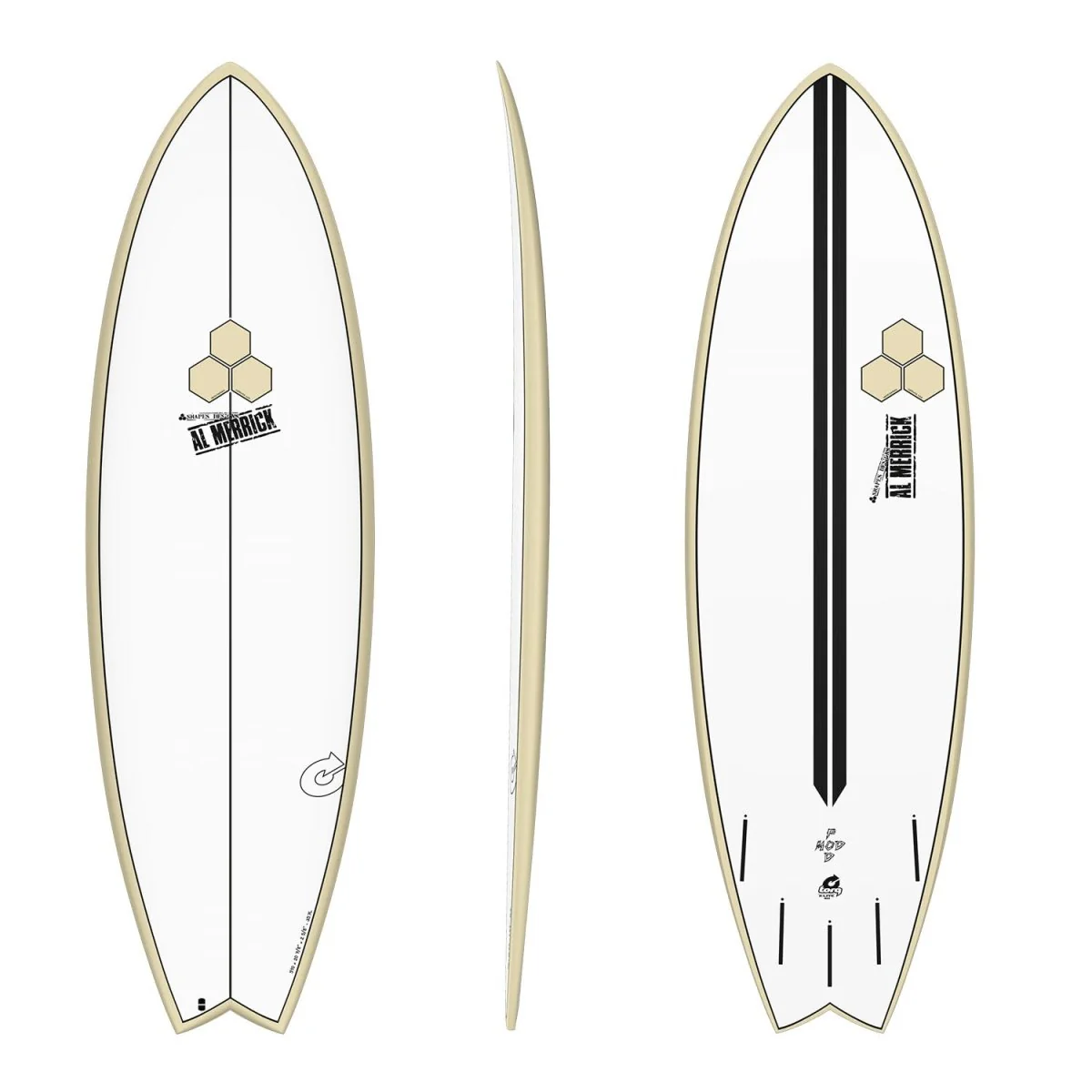 Torq x Channel Islands Pod Mod X-Lite Surfboard Sand Rails 5'6"