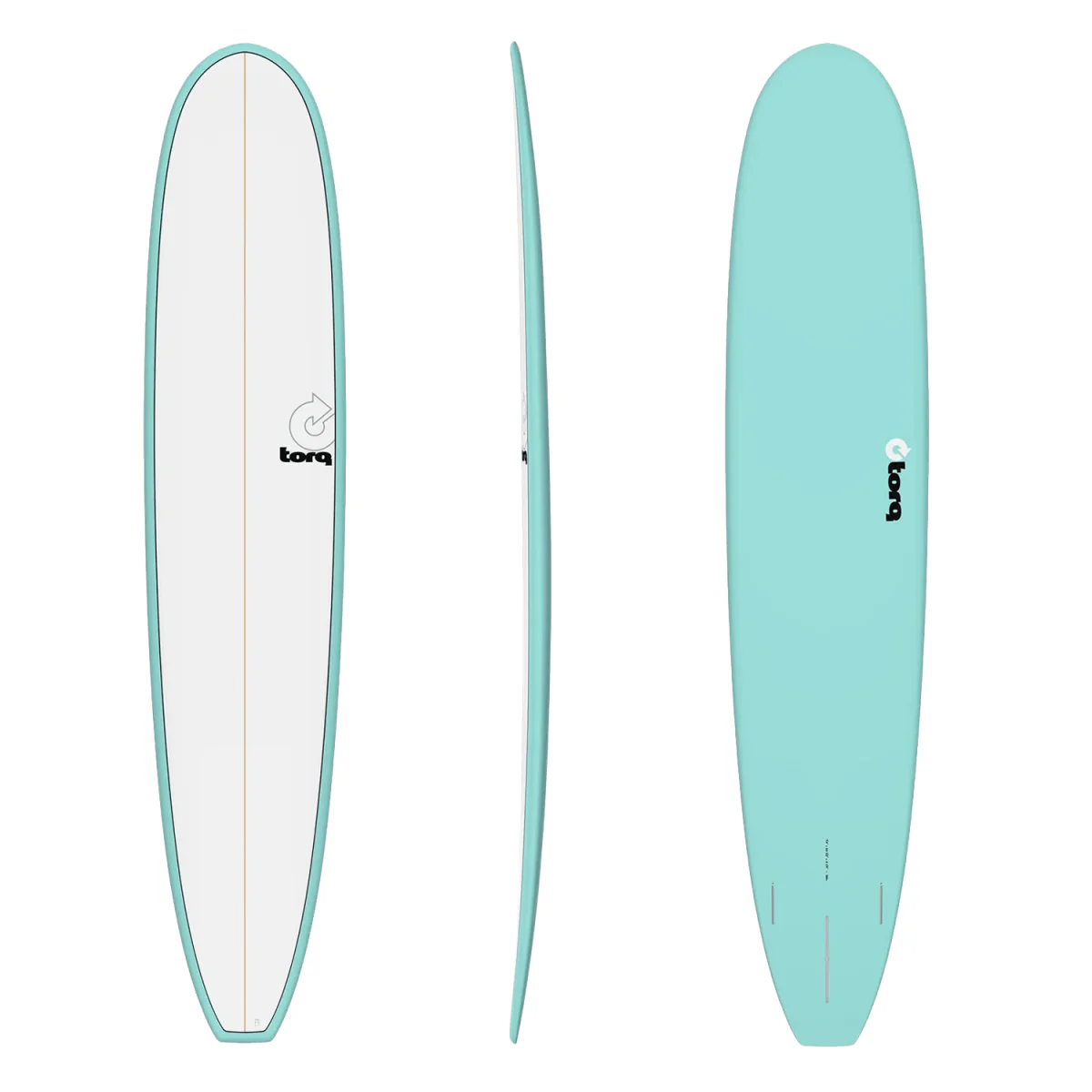 Torq Longboard Surfboard TET Pinline Light Teal/White 8'0"