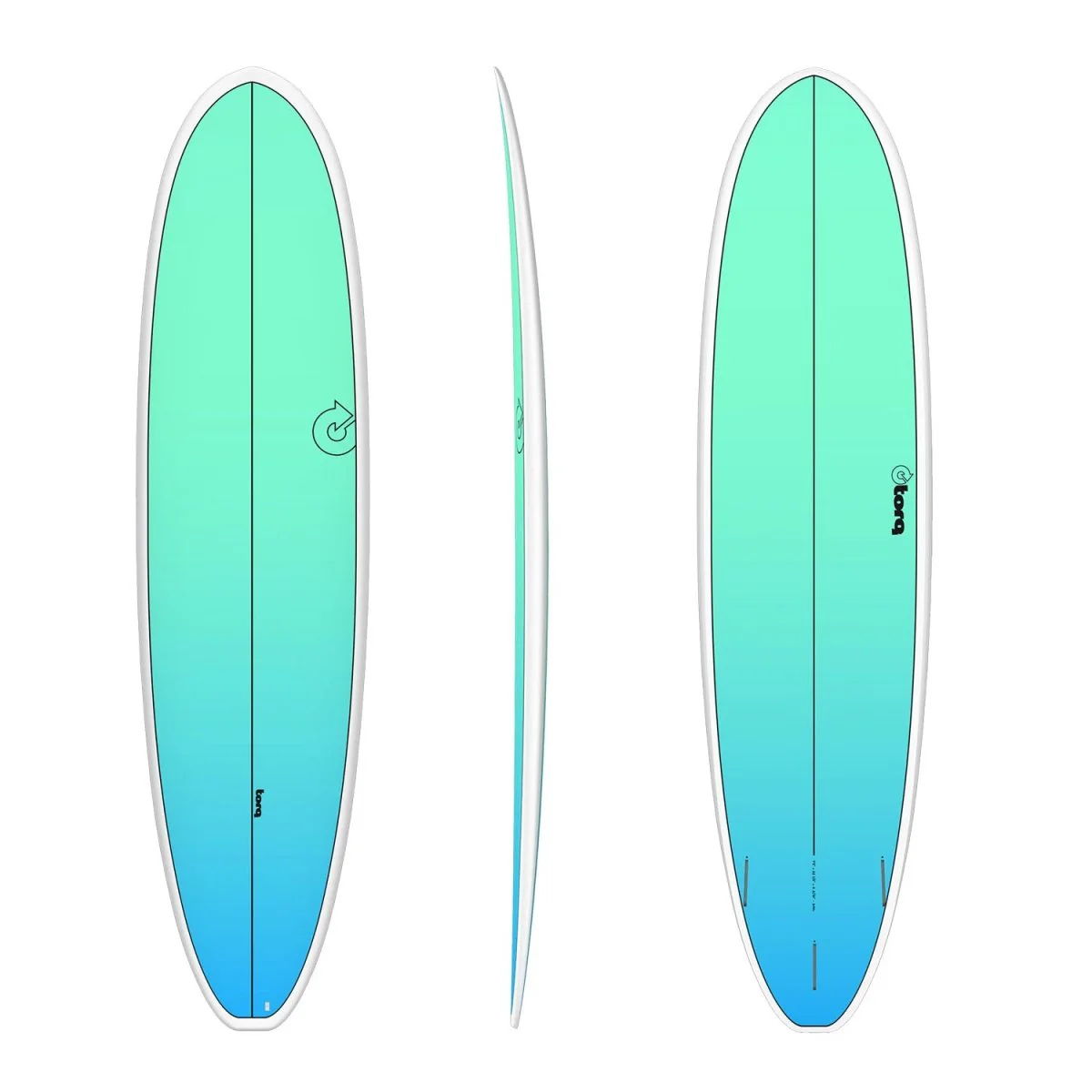 Torq Mod Fun Volume Plus TET Surfboard Seagreen Fade 7'4"