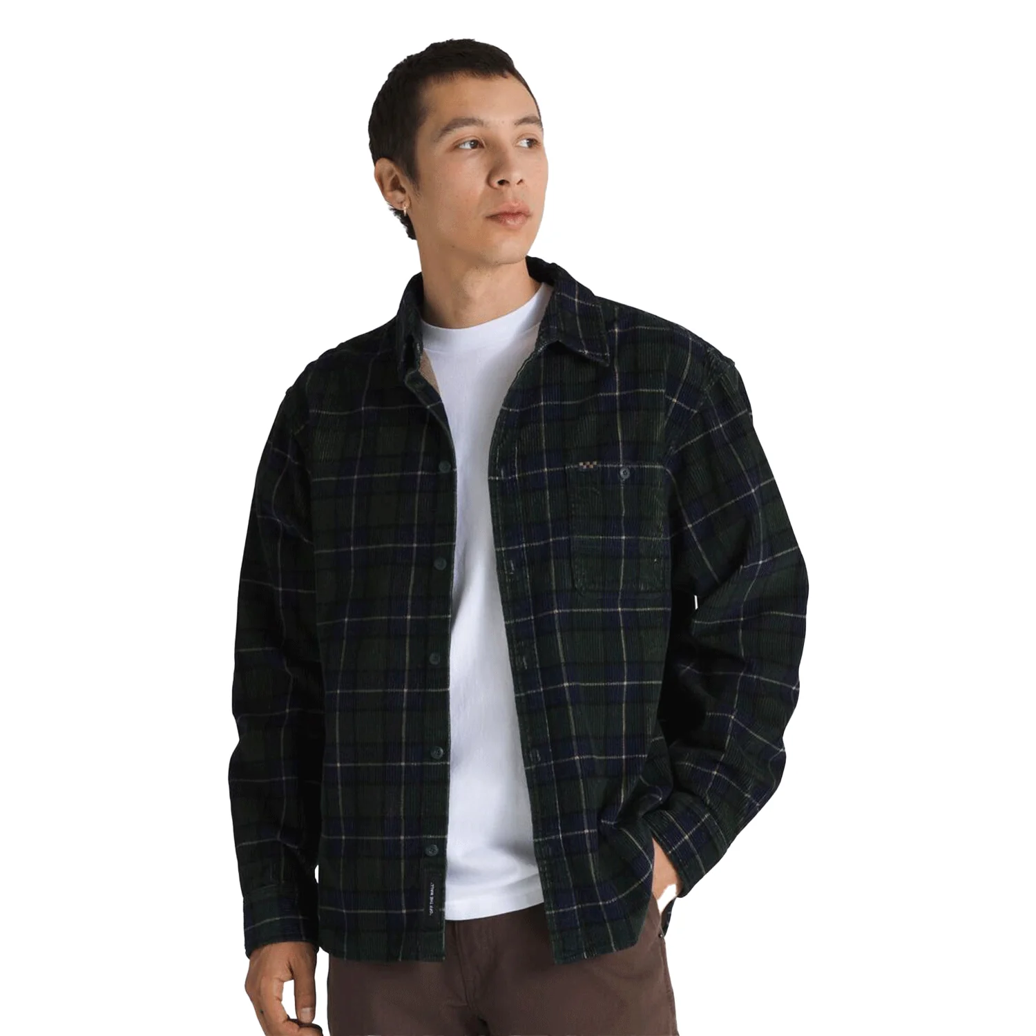 Vans Men's Ave L/S Woven Shirt Scarab