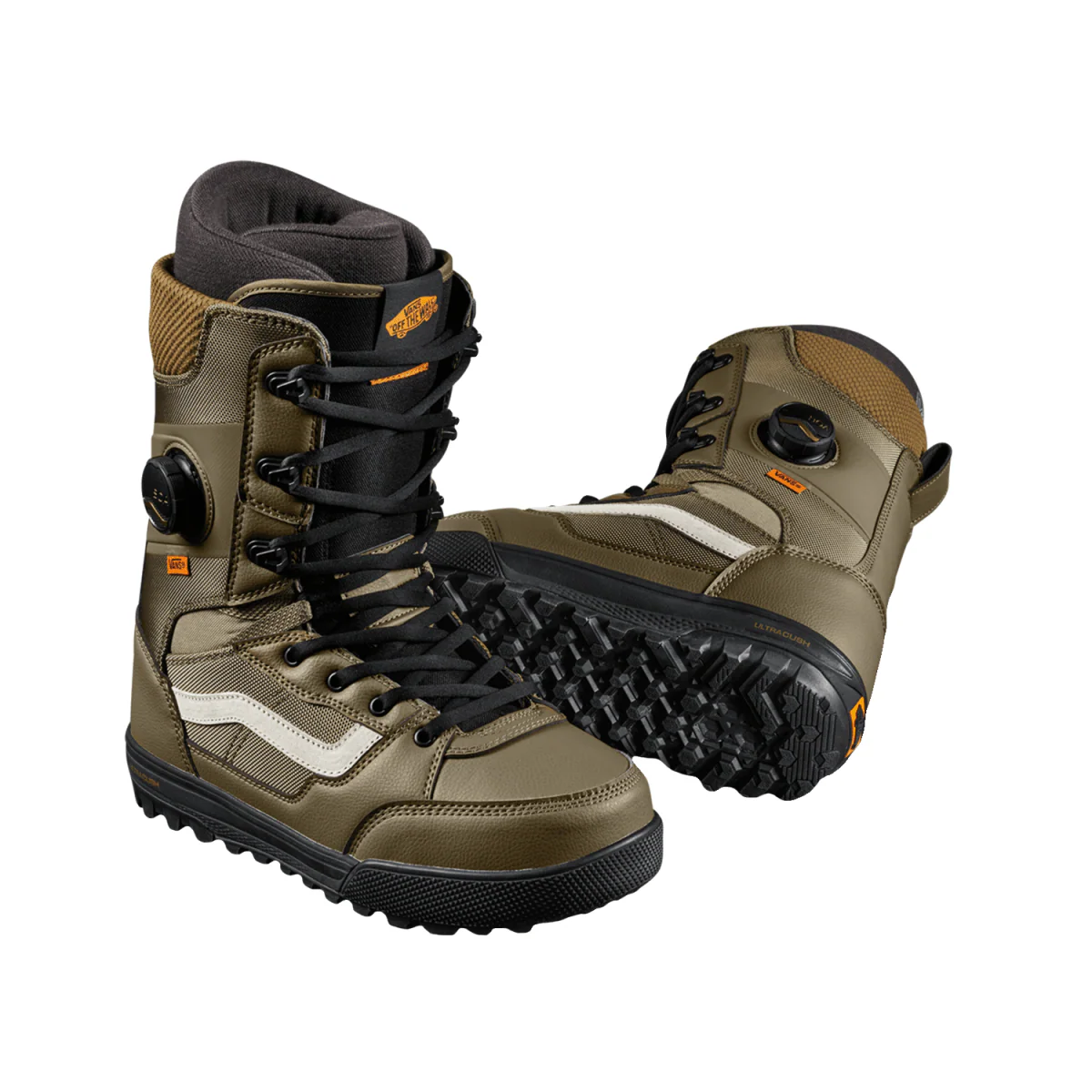 Vans Men's Invado Pro Snowboard Boots 2025 Black/Olive