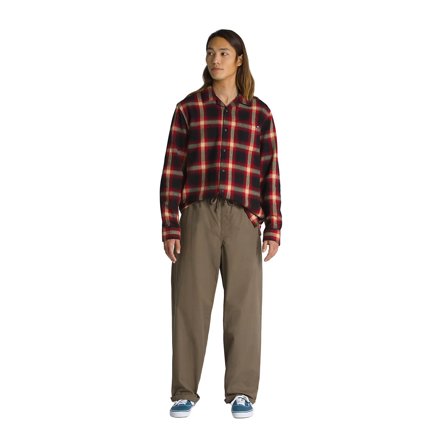 Vans Men's Range Baggy Tapered Elastic Waist Pant Canteen