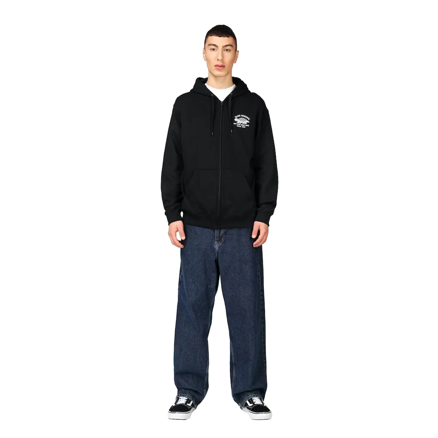 Vans Men's Speed Racer Full Zip Hoodie Black