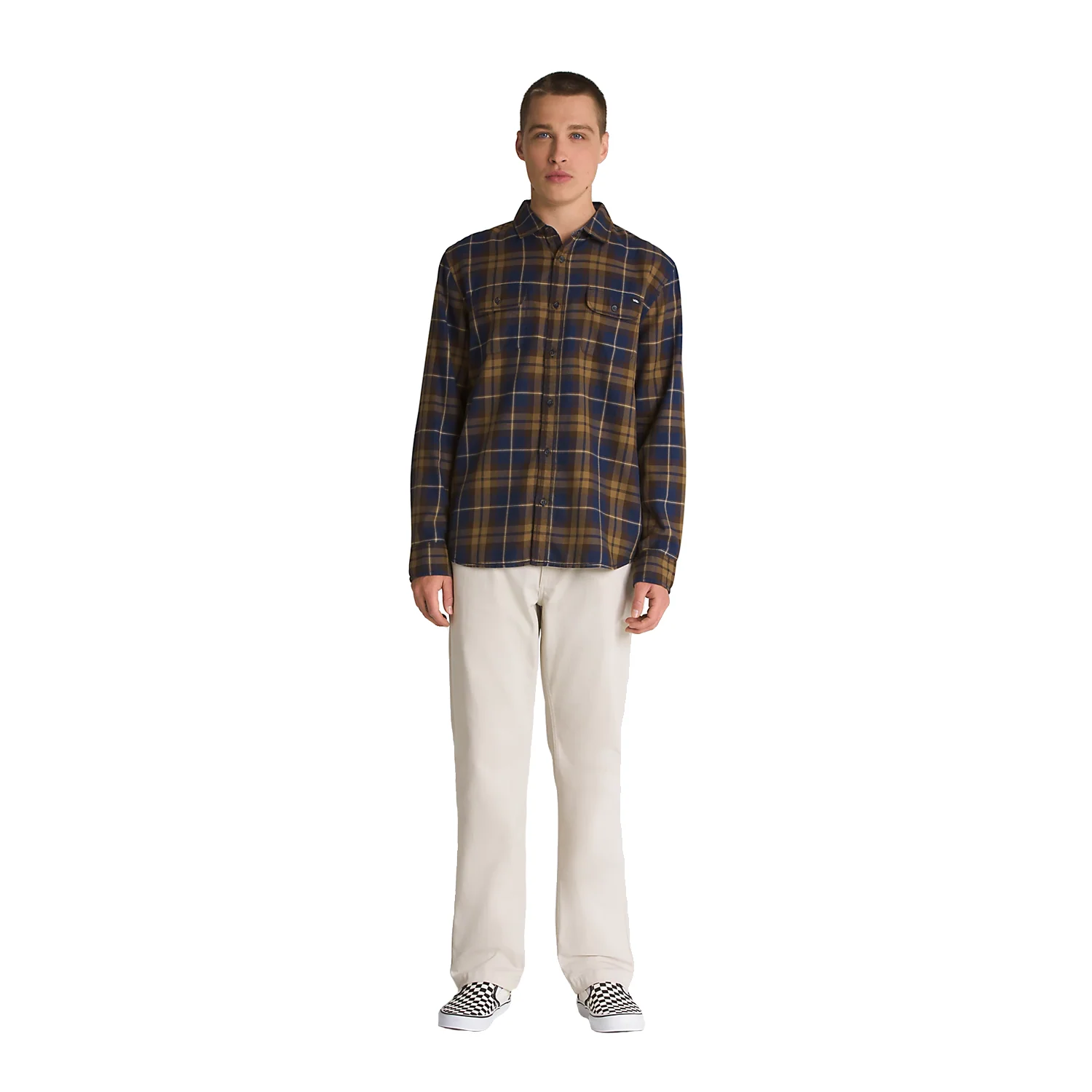 Vans Men's Sycamore L/S Shirt Dress Blues-Kangaroo