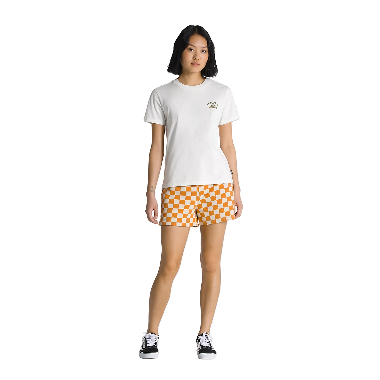 Vans Women's Peake Crew Tee Marshmallow