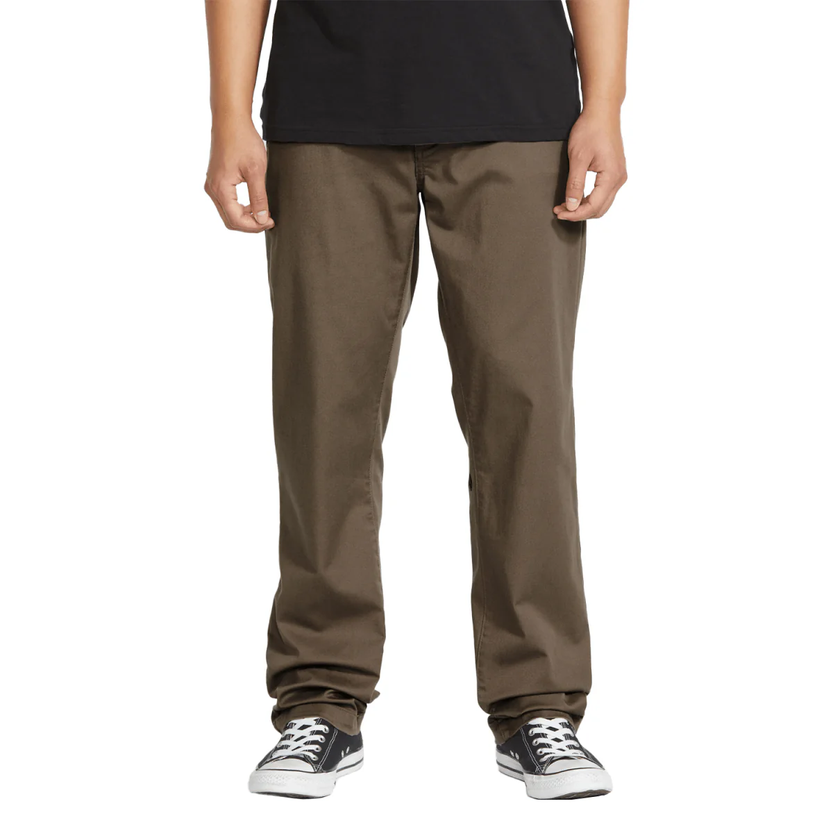 Volcom Men's Frickin Modern Stretch Pant Mushroom
