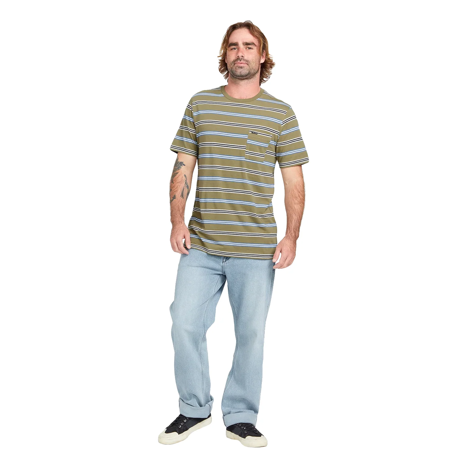 Volcom Men's Modown Denim Jeans Desert Dirt Indigo
