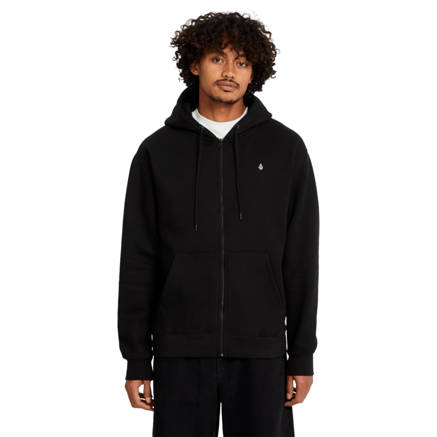 Volcom Men's Single Stone Zip Jacket Black