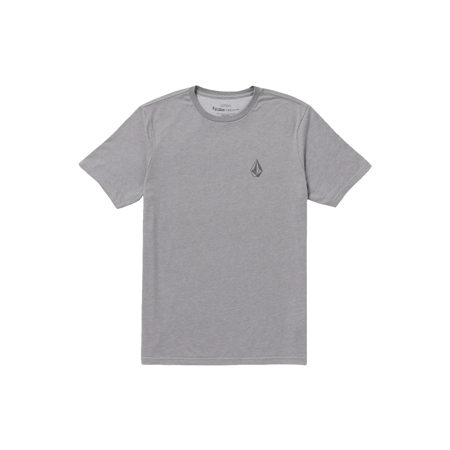 Volcom Men's Stone Tech S/S T Shirt Heather Grey