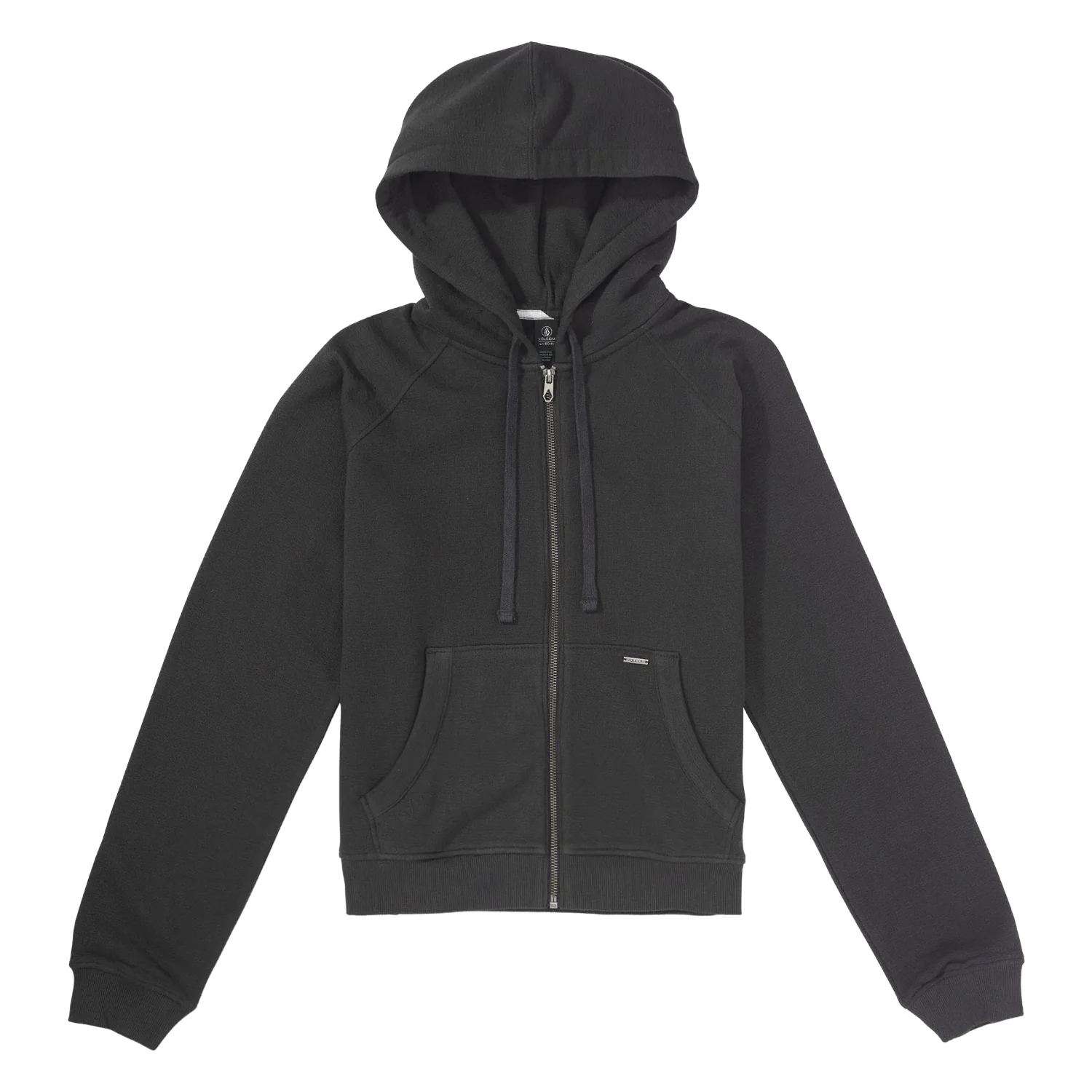 Volcom Women's Lived In Zip Fleece Vintage Black