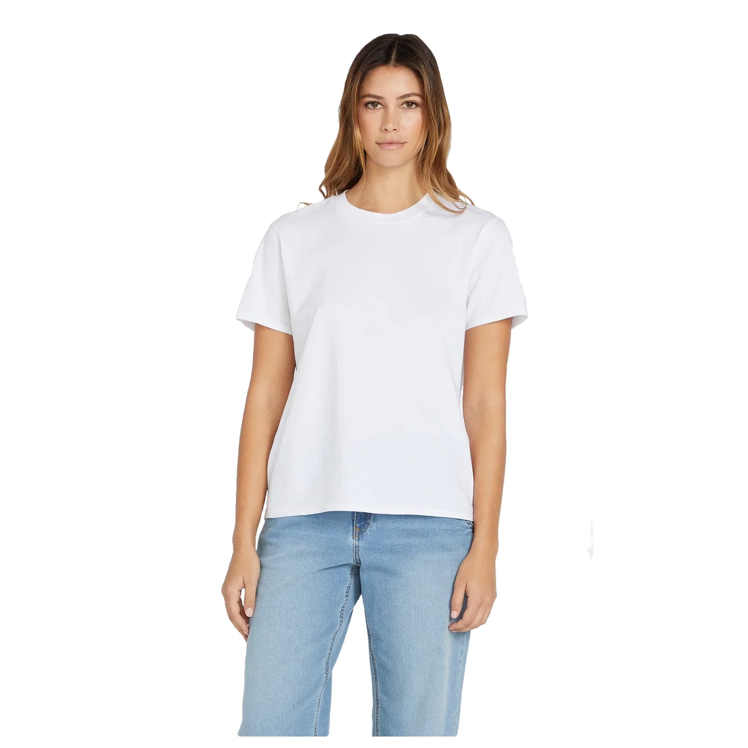 Volcom Women's One Of Each Boyfriend T Shirt White