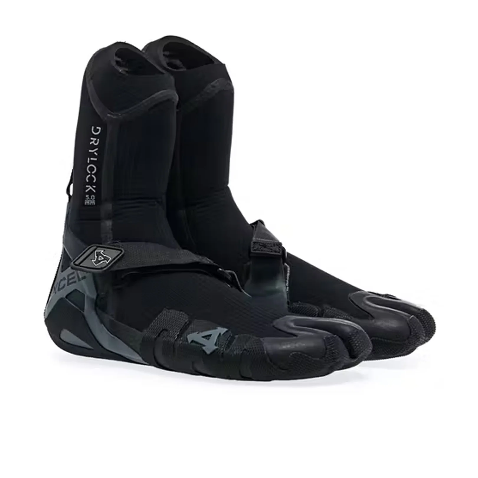 Xcel Drylock Split Toe Surf Boots 5mm Black-Grey - Image 3