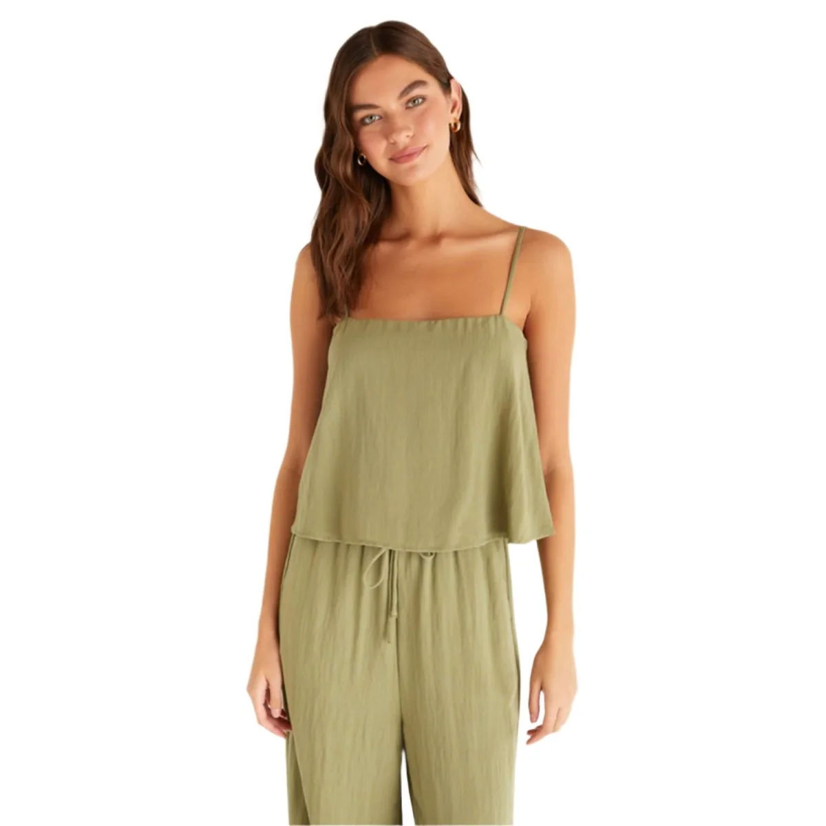 Z Supply Women's Annie Tank Olive Branch