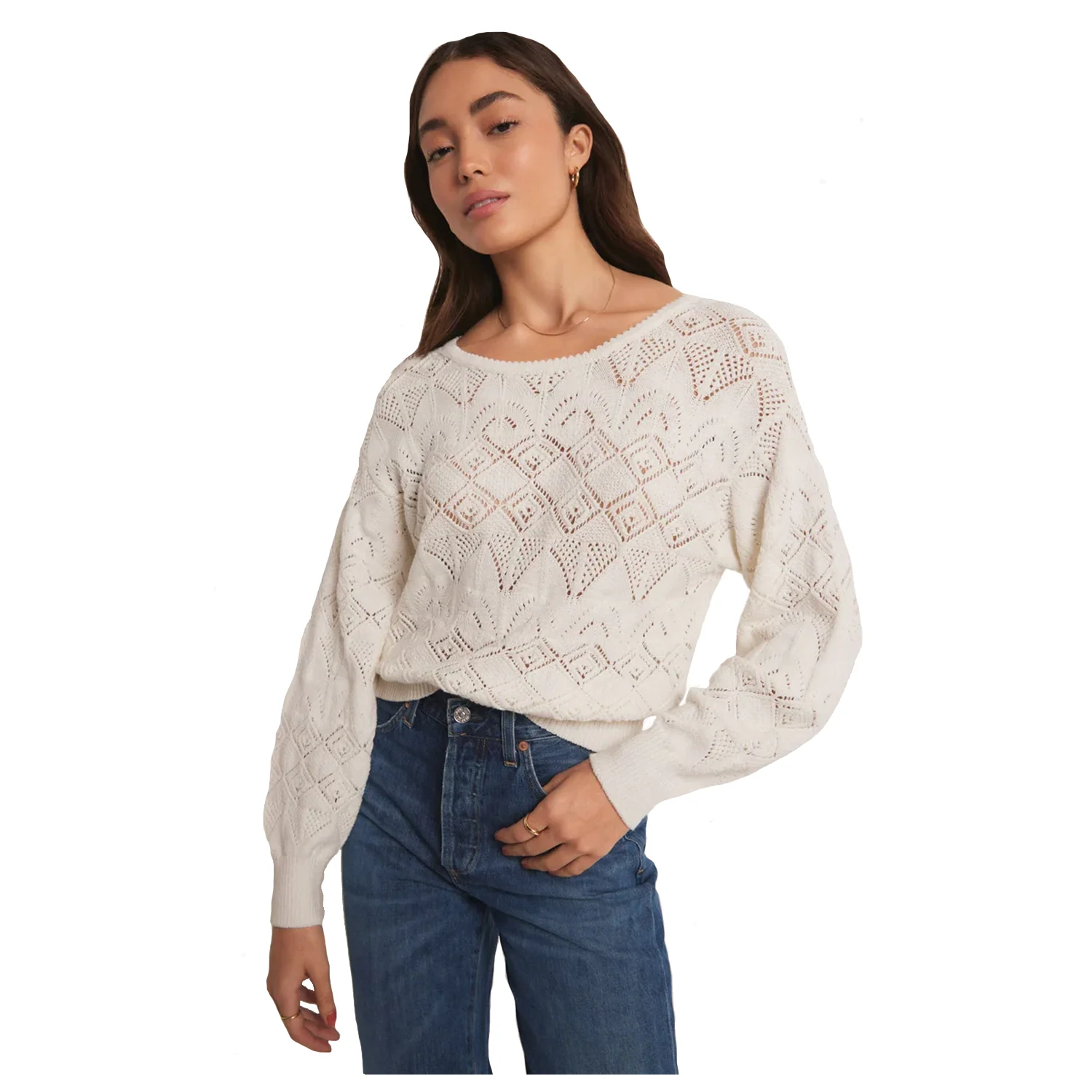 Z Supply Women's Kasia Sweater White