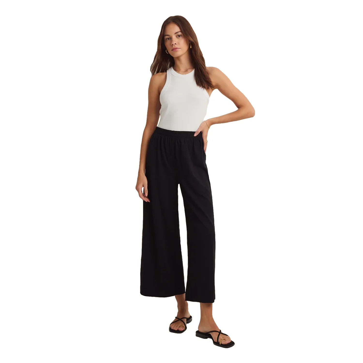 Z Supply Women's Scout Textured Slub Pant Black