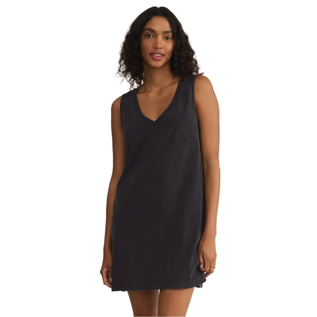 Z Supply Women's Sloan V-Neck Mini Dress Black